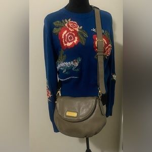 Marc by Marc Jacobs bag. Color Taupe with designer stamped plaque gold hardware